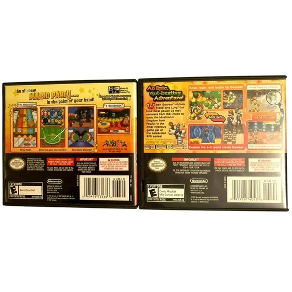 Vintage Nintendo DS, Mario & Luigi Mario Party DS Original CASE ONLY Inserts - Picture 2 of 3